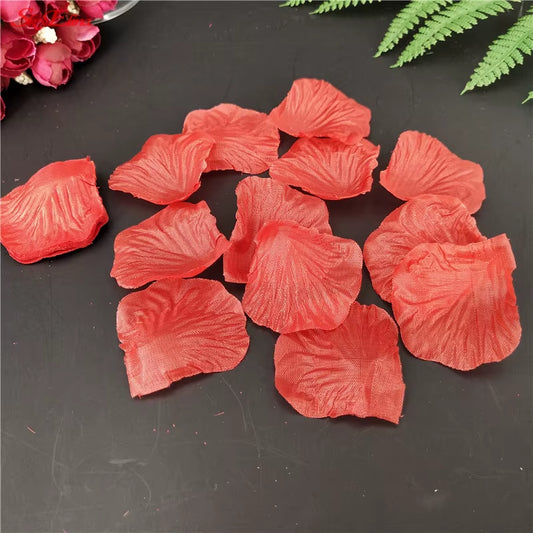 100-5000Pcs Romantic Colorful Artificial Rose Petals for Wedding,Party 11Colors, 4.5*4.5Cm Fake Petals 5Z