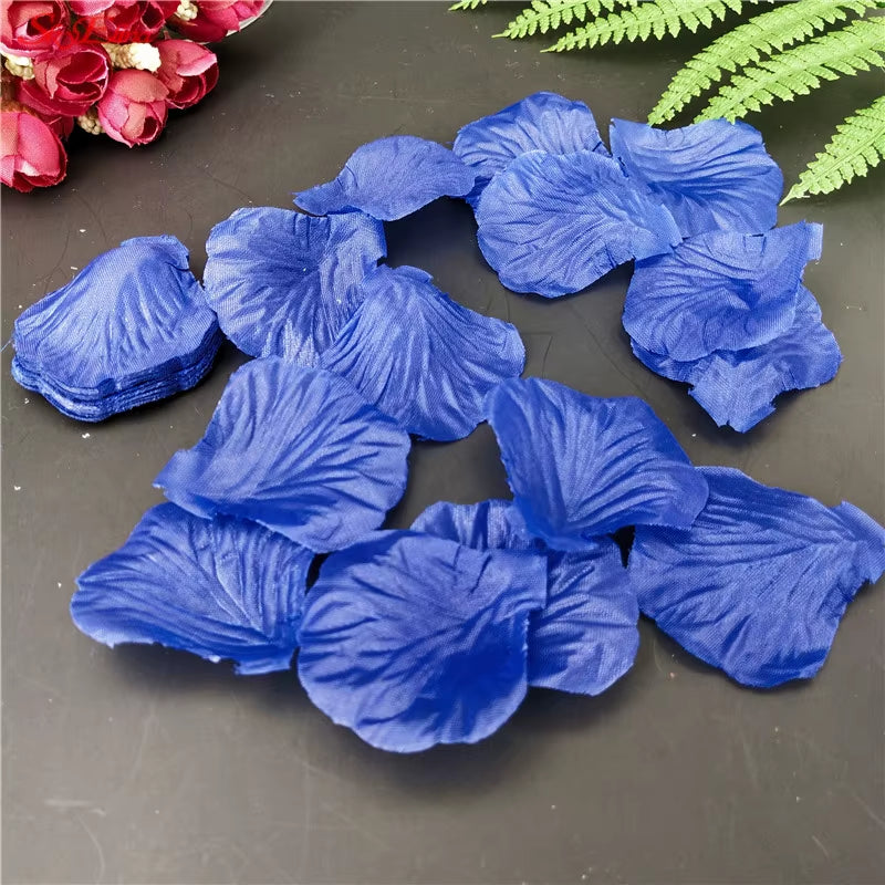 100-5000Pcs Romantic Colorful Artificial Rose Petals for Wedding,Party 11Colors, 4.5*4.5Cm Fake Petals 5Z