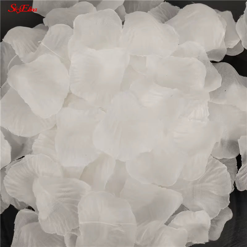 100-5000Pcs Romantic Colorful Artificial Rose Petals for Wedding,Party 11Colors, 4.5*4.5Cm Fake Petals 5Z
